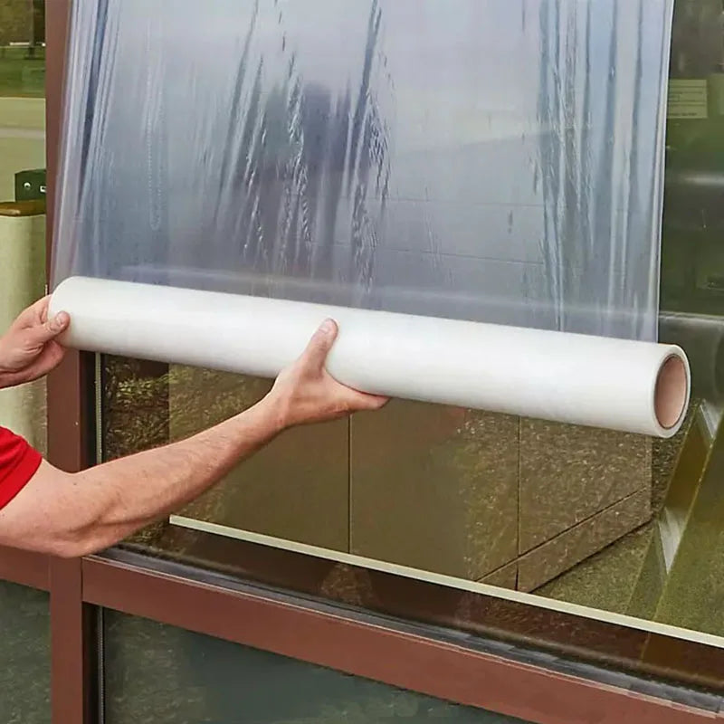 Blue PE Self-Adhesive Protective Film for Window Glass for Soft Blow Molding Process Product Category Plastic Film