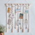Boho Cotton Home Decor Handmade Hanger Macrame Wall Hanging Photo Holder Display