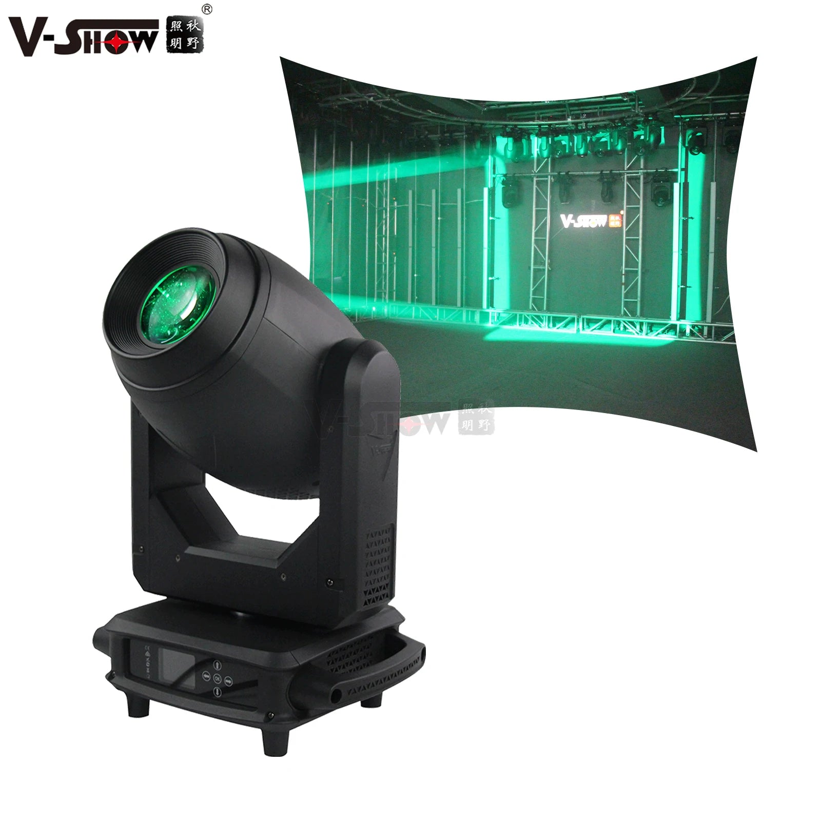 VSHOW S716 High Brightness Disco Led Stage Lighting 200W Beam Spot Wash Led Moving Head Light