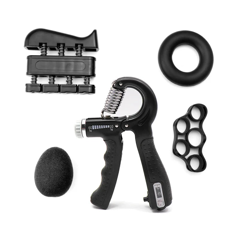 Wholesale Adjustable Multi Strength Finger Trainer Hand Gripper with Counter 60kg 150lbs