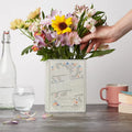 Custom Nordic Home Living Room Decoration Custom logo Patterns Ceramic Creative Shaped Book Flower Vase