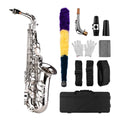 Saxophone Sax Eb Be Alto E Flat Brass Carved Pattern on Surface Plastic Mouthpiece Exquisite with Gloves Cleaning Cloth Brush St