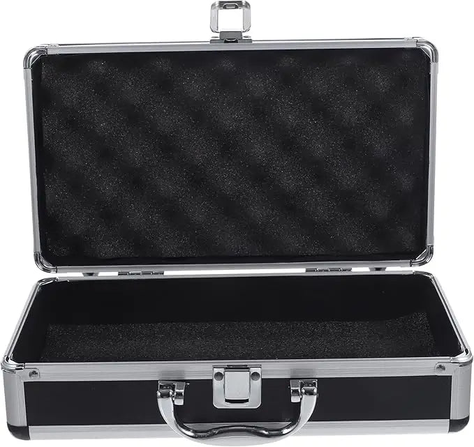 Universal Portable Tool Case Aluminum Attache Case with Ripple Foam and Lock Customizable OEM and ODM Support