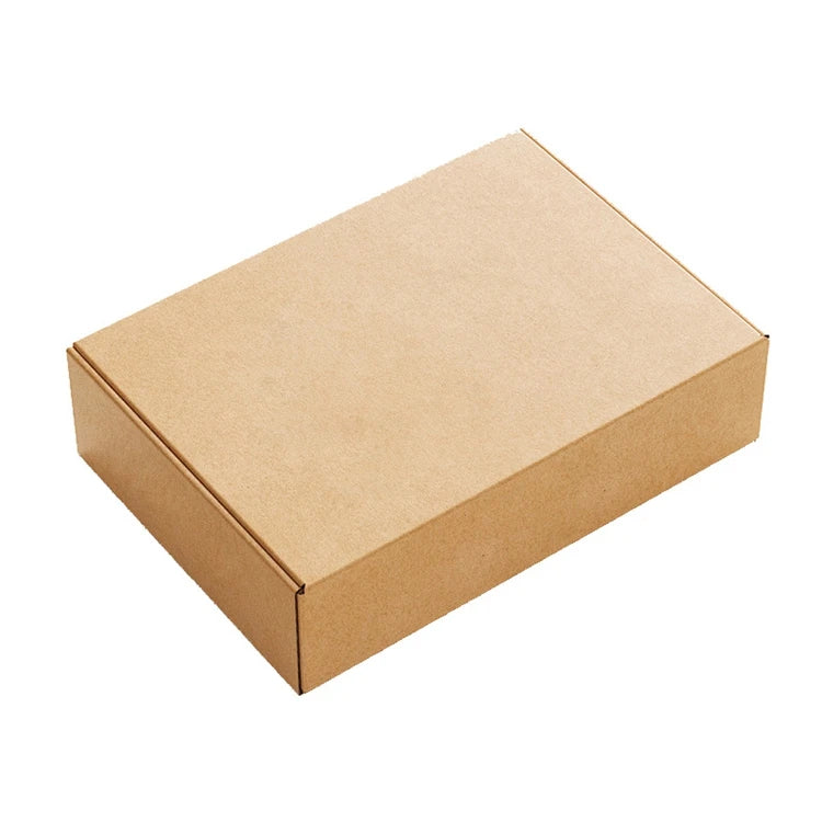 Eco-Friendly Multi Sizes Yellow Kraft Paper Mailer Box Printing Logo Full Color E Flute Corrugated Cardboard Paper Mailer Box
