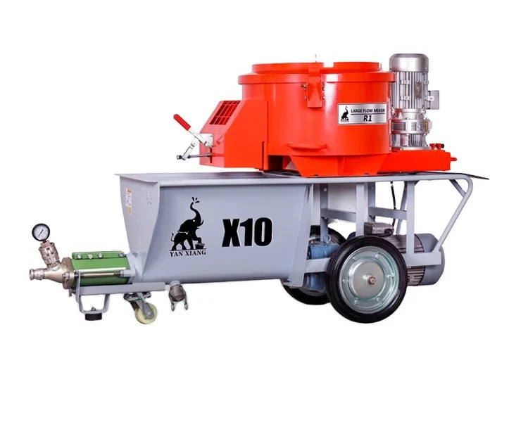 X10  High Efficiency Cement Mortar Spraying Machine/cement Spray Plaster Machine