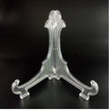 Plastic Craft Display Supplies Wedding Photo Frame Display Stand Transparent Display Dish Rack Triangle Foldable Easel