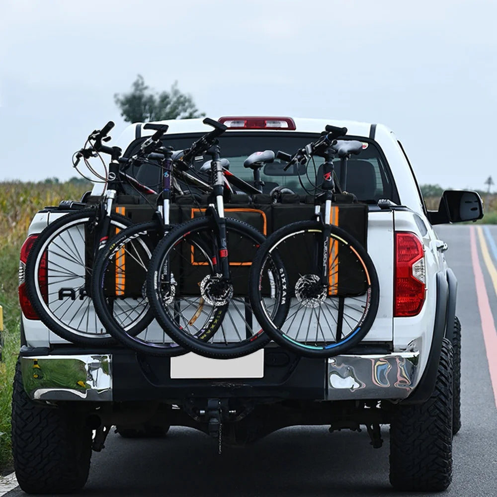 Tailgate Bike Pad Pickup Truck Tailgate Pad Outdoors Tailgate Cover for Mountain Bike with Tool Pockets Cycling Accessory