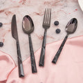 Stainless Steel Flatware Black Cutlery for Home & Restaurant Use Business Gifts-Food Safe Dishwasher Safe Contemporary Design
