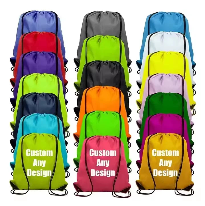 Factory Price Custom Promotional Sports Backpack Bag Polyester DrawString Backpack Bag Pack Printing Custom Logo Drawstring Bag
