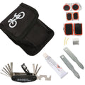 Bicycle Tire Repair Tool Kit-Carbon Steel Lightweight Portable Travel Safety Multifunctional Outdoor Use Repair Set