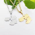 Ethiopia Oromia Map Pendant Necklaces Map Necklace Stainless Steel Collier Acier Inoxydable Bijoux Trending XP Jewelry