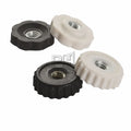 Plastic Rubber Flower Plastic Screw Nut plum Blossom Head Through Hole Hand Twist Black and White M4