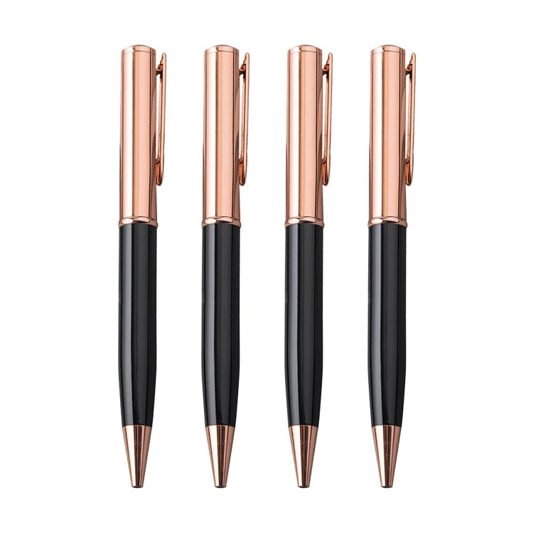 Luxury Promotional Rose Gold Metal Sports Ball Pen with Custom Logo Business Gift Personalized Brand