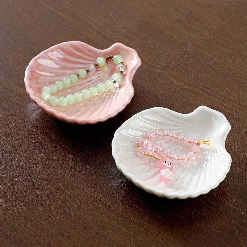 Nordic Modern Design Ceramic Jewelry Plate for DIY Tray Storage-for Ring and Shell Plate Storage MegaBDM