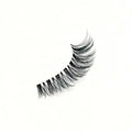 Vegan Cruelty-Free Clear Band Strip Mink Lashes 3D Natural Handmade Super Fine False Eyelashes Wholesale Synthetic for Box