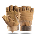 Non-slip Tactical Fingerless Gloves Hard Knuckle Driving Half Finger Gloves for Men and Women