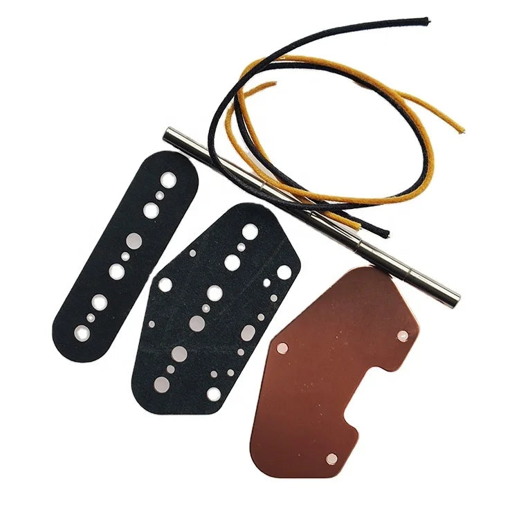 Wholesale Alnico TL Bridge Electric Guitar Pickup Kits With Fiber Plate Bobbin and Copper Plated Baseplate