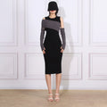 2024 Spring Summer Women's Knitted Mid-Length Skirt New Fashion Slimming Sleeveless Vest Style Hip-Covering Dress Natural Solid
