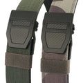 3.8cm Wide Men's Tactical Belt Double Layer Nylon PE Film Automatic Buckle Heavy Duty Belts for Men