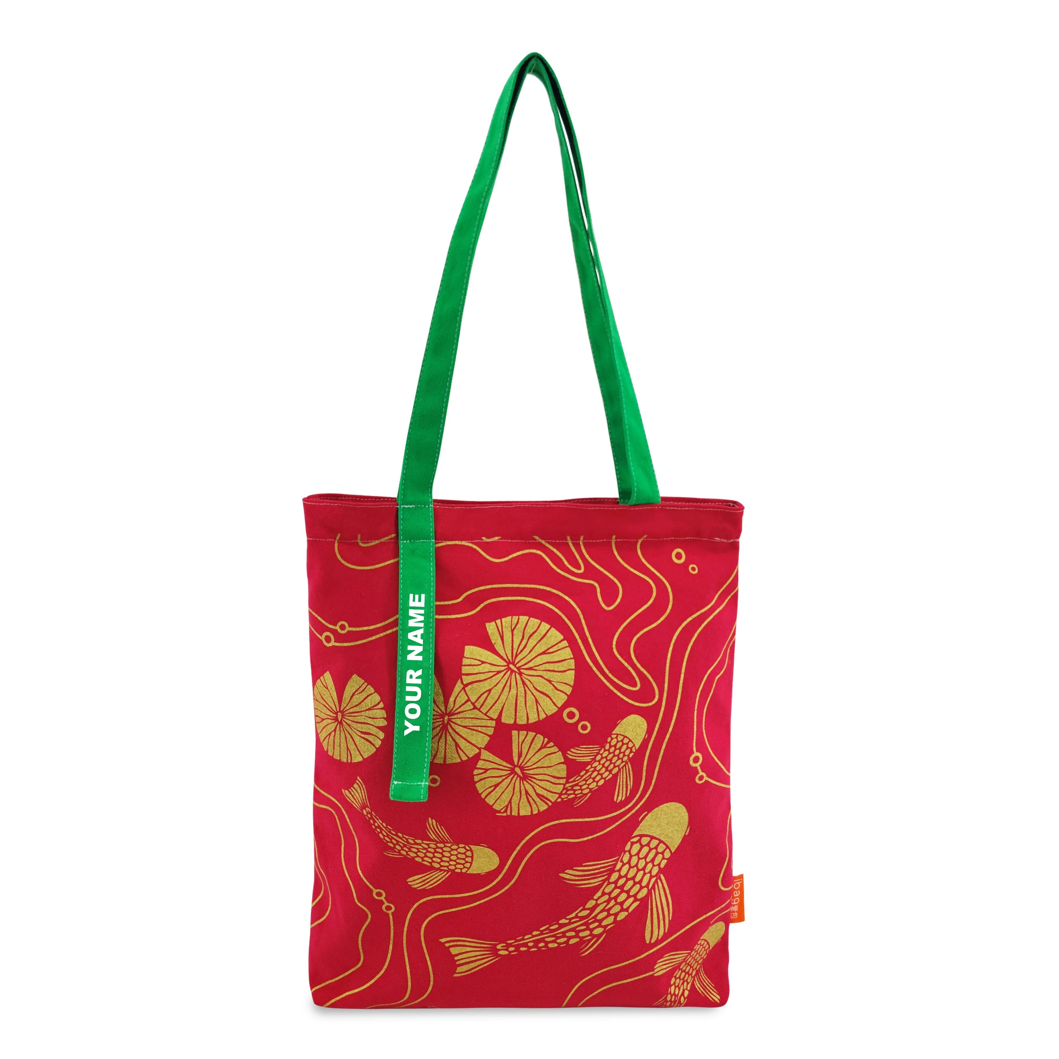 Custom Printing 12oz Natural Canvas Cotton Tote Bag Dual Purpose School Bag Pocket Zipper Minimum Order One Piece for Promotions