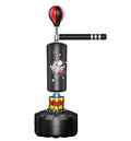 ZHOYA SPORT Hot Sale Adult Red Black Boxing Reflex Bag Adjustable Cobra Punching Reflex Bar with Lighting Stable Sand Bag