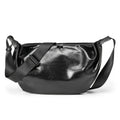 Fashion Casual Pack Pu Leather Sport Side Chest Sling Crossbody Luggage Travel Shoulder Messenger Bag for Men Women