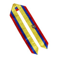 100% Satin Polyester Ecuador International Study Abroad Adult Graduation Scarf Sash