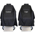 Custom Logo Oversized 100% Polyester Waterproof Hairdressing Cape Silicone Neck Adjustable Snap Closure Barber Oerjia 120x140cm