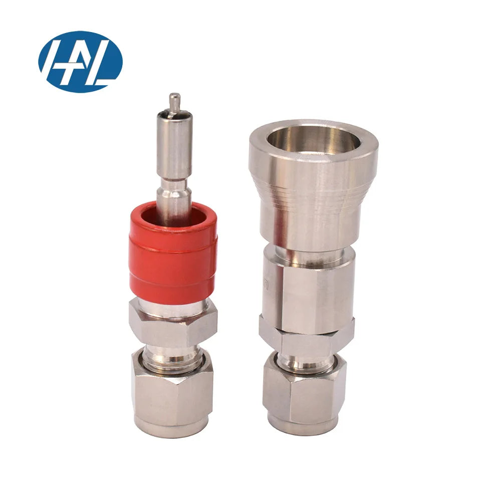 SS316L Stainless Steel Quick Connector Hydraulic Couplings Polished Surface Treatment
