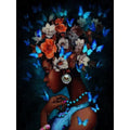 Price Factory Diy Handmade Mosaic Painting Support Custom Graceful African Women 30*40 butterfly Elf 5D Diamond Painting Kit