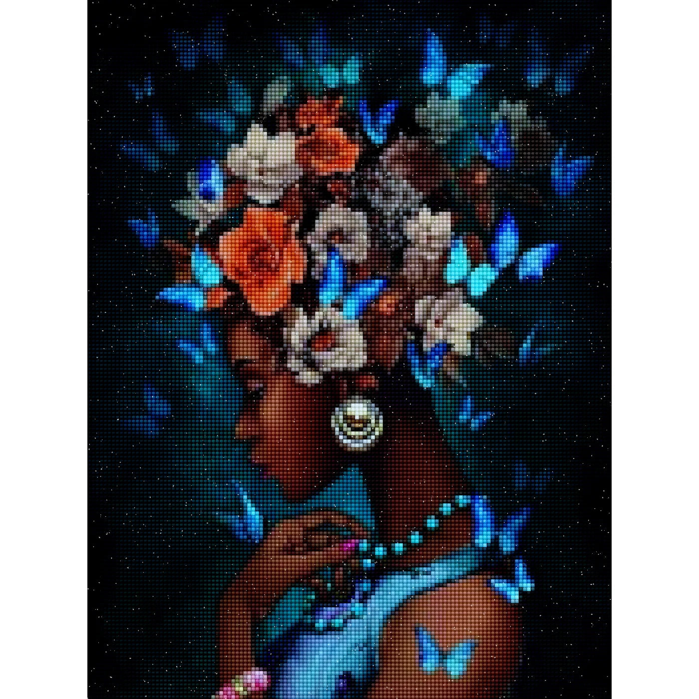 Price Factory Diy Handmade Mosaic Painting Support Custom Graceful African Women 30*40 butterfly Elf 5D Diamond Painting Kit