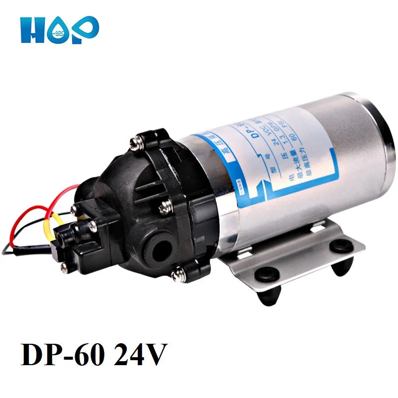 HOP 24V DC Mini Diaphragm Water Pump Micro Booster for Wastewater Treatment