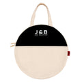 Eco-Friendly Natural Canvas Tote Bag New Arrival Round Shopping Bag with Logo Print Custom Made Shopping Bag for Advertising