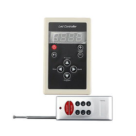 Lebeisenf LED Controller DC12V Built-in 133 Mode 8-Keys RF Remote Control 20m Range 24W Max Load Common Anode Symphony Light Bar