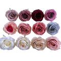 Wholesale 9cm Silk Roses Heads Artificial Rose Flower Head for Flower Wall Arrangement