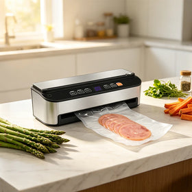 Automatic Vacuum Sealer Machine VS6685H Stainless Steel 60/80kPa Food Packaging Dry Moist Pulse Marinate for Household Kitchen
