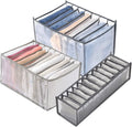 40080430 Jeans Leggings Foldable Drawer Mesh Divider Cabinet Closet Storage Bag Washable Wardrobe Clothes Organizer