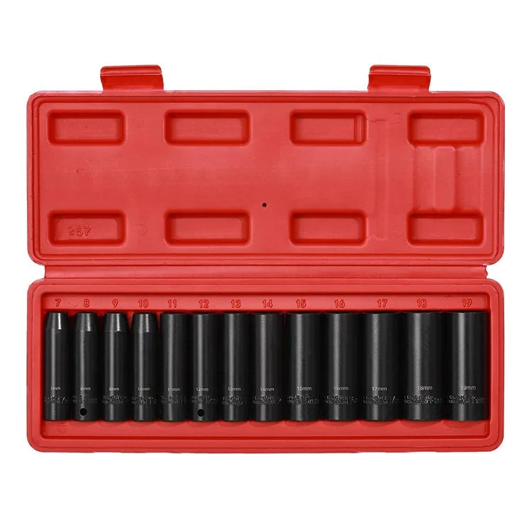 8mm to 25mm Inner Bearing Puller Set Sensor Socket Fits Repair Auto Tool Set KIT Box Stainless Steel