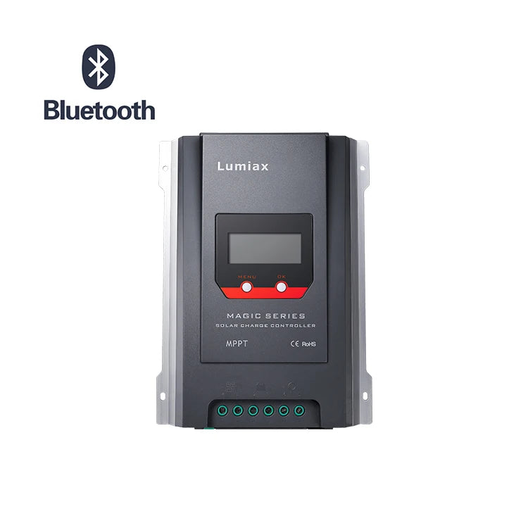 Lumiax 40A Max PV Voltage 150V 30A 24V/48V MPPT Solar Controller LCD Bluetooth RS485 Power System for Bateria Panel Solar Charge