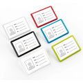 Lebei Full Color Card Badge Holder Acrylic Plastic ID Card Cover with Pin for Business Cards Hard Work Tagging