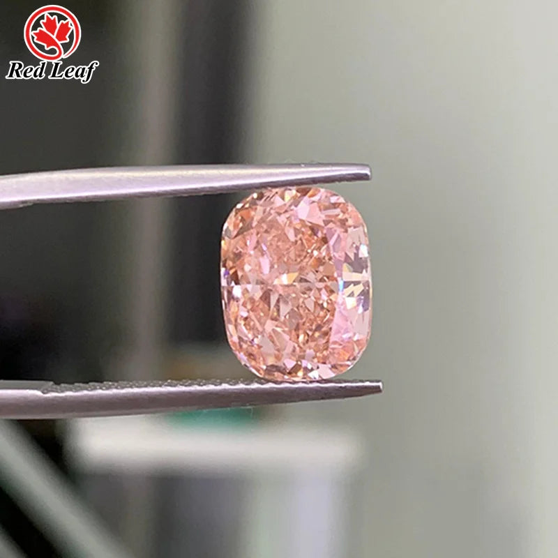 Redleaf Jewelry Customizable Lab Grown Diamond 0.1CT-3CT Cushion Cut VVS Clarity IGI & IGI Certified Loose Diamond Stone