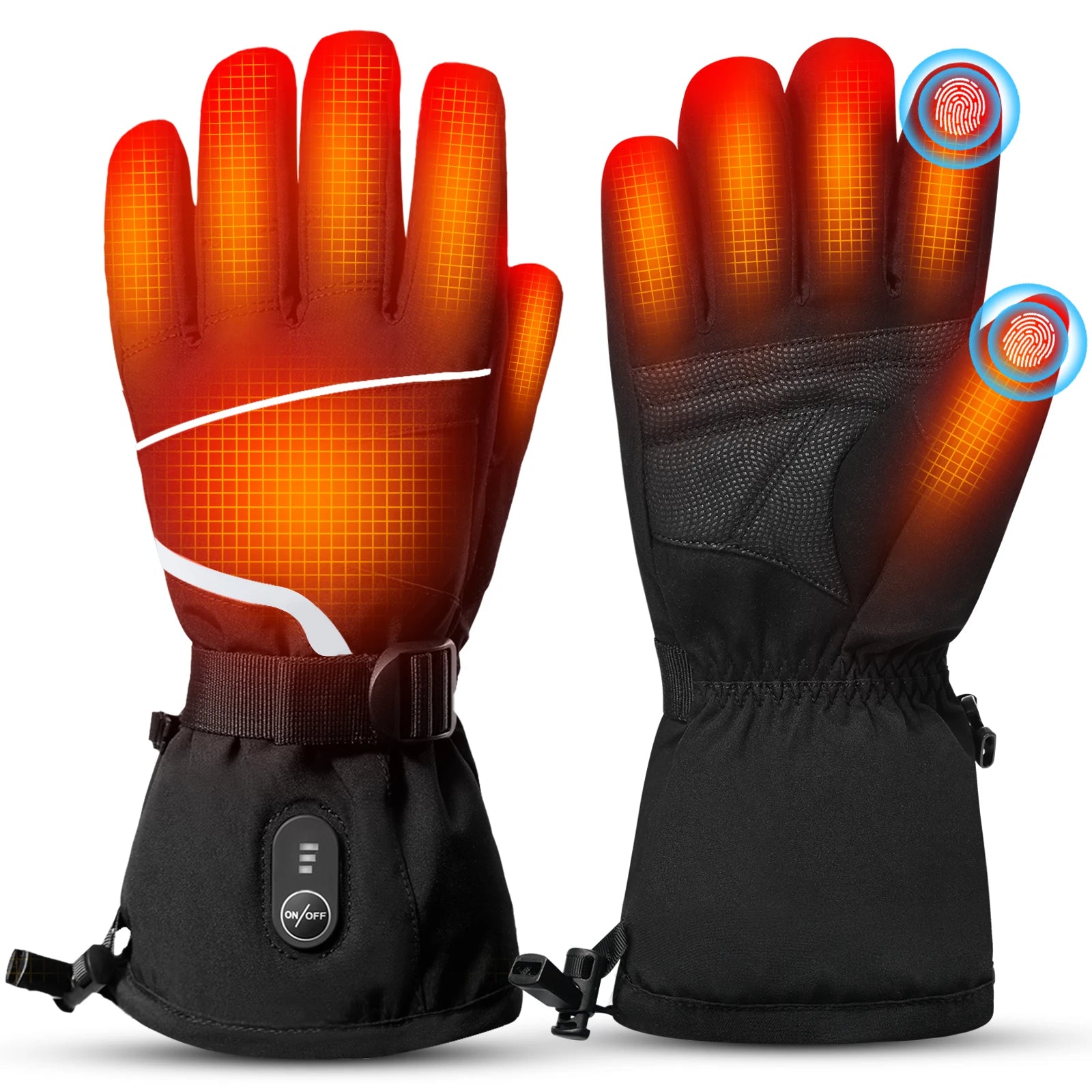 Daily Life Comfort Soft Liner Warm Control Adjustable Heat Level Long Battery Duration Lightweight Wear Resistant Heated Gloves