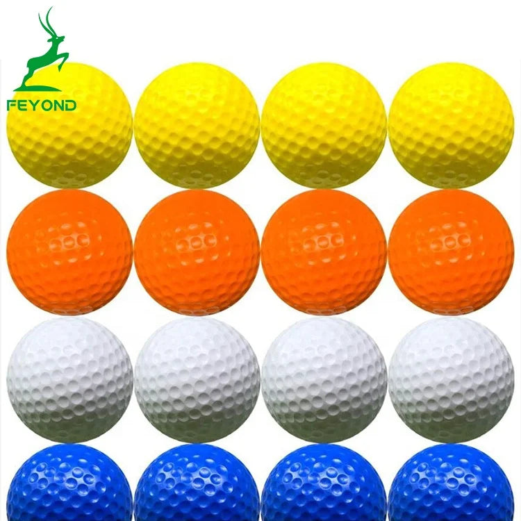Custom Indoor Outdoor Soft PU Golf Practice Balls Durable Foam Golf Training Balls