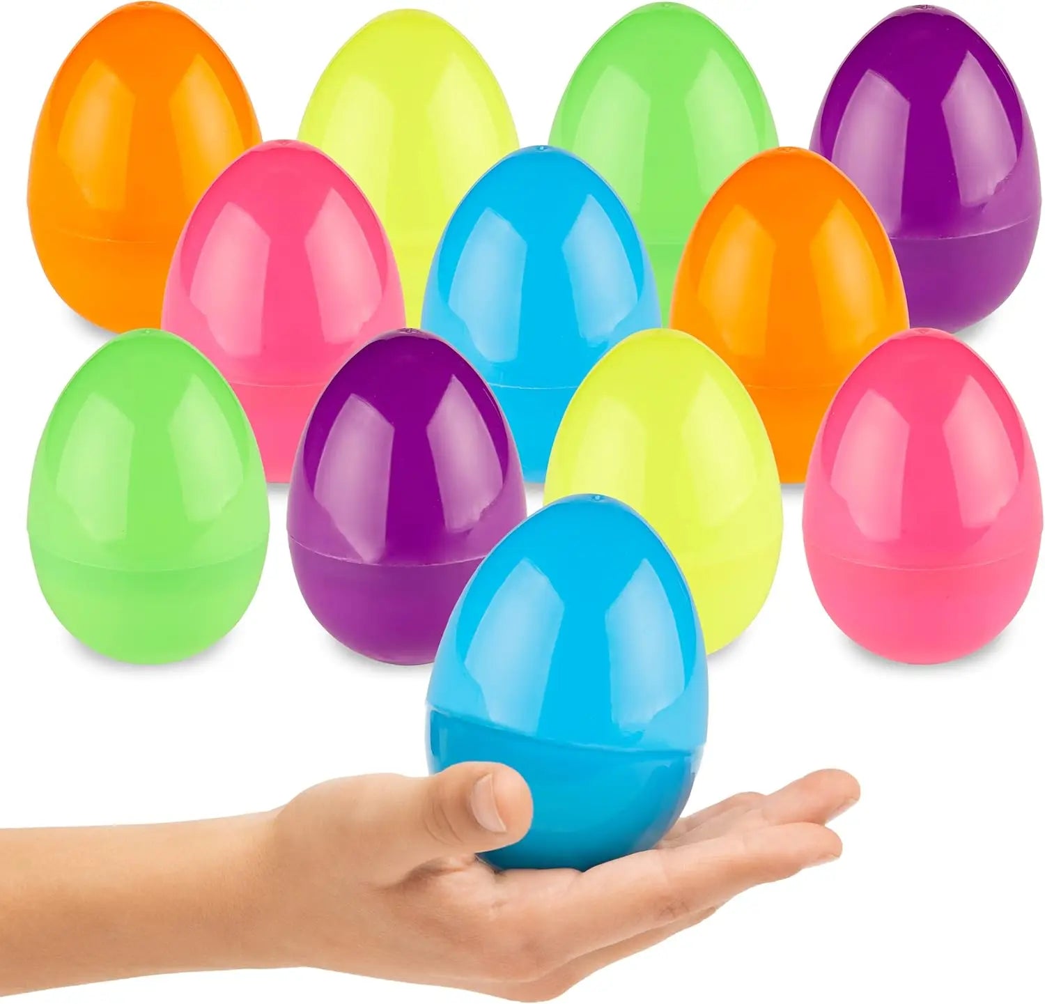 Wholesale Easter Products Decorations 3.5in Packaging Surprise Toy Empty Unfilled Plastic Easter Eggs for Boys and Girls
