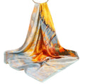 In Stock 100% Silk Satin Scarves Digital Printing Picture Service Designer Foulard   Square Custom Silk Scarf for Women