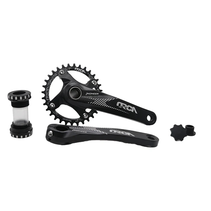 Mtb Bicycle Crankset BCD104 32T 34T 36T 38T Narrow Wide Bike Chainrings 170mm Crank Hollow / square Bicycle Crank & Chainwheel