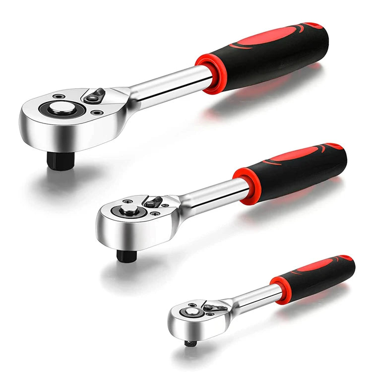 YUHANG Quick-Release Reversible CR-V Ratchet Set 72-Tooth 1/2 1/4 Inch Chrome Vanadium Steel 1-Year Warranty DIY OEM