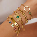 Europe Fashion Jewelry Cuban Chain Bracelet Stainless Steel Hip Hop Bracelet Jewelry for Women Men