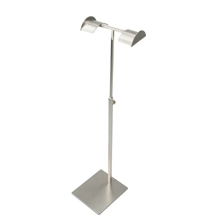 Hot Sale Silver Metal Stainless Steel Toggery Retail Shop Couture Handbag Display Stands Holder