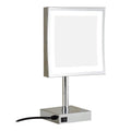 Luxury Hotel Stainless Steel square Touch Button LED Bathroom Mirror Vanity Mirror
